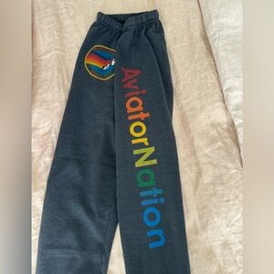 Aviator Nation - Charcoal Gray Sweats - Size Large